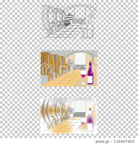 ワイン ワイナリー 樽 ワイン ワイナリー 樽 116847803