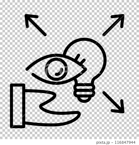 An icon that offers a new perspective. 116847944