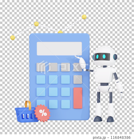 3DCG | AI robot that automatically conducts price research and demand forecasting 116848386