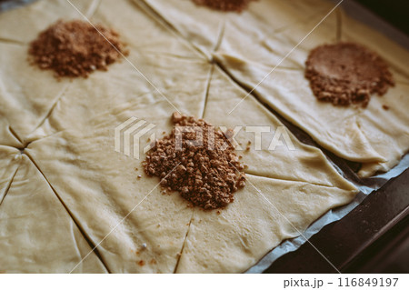 bake craft rolls with cinnamon and sugar bake craft rolls with cinnamon and sugar 116849197