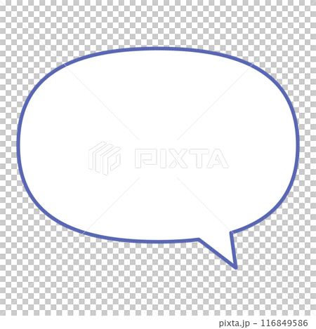 シンプルで使いやすいふきだし 116849586