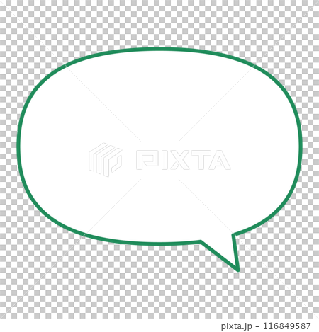 シンプルで使いやすいふきだし 116849587