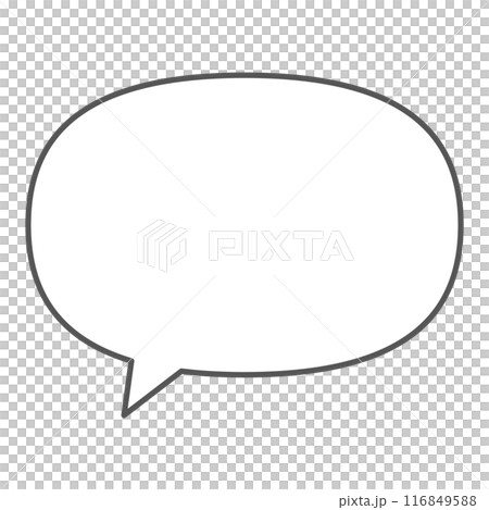 シンプルで使いやすいふきだし 116849588