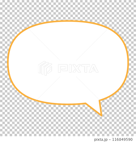 シンプルで使いやすいふきだし 116849590
