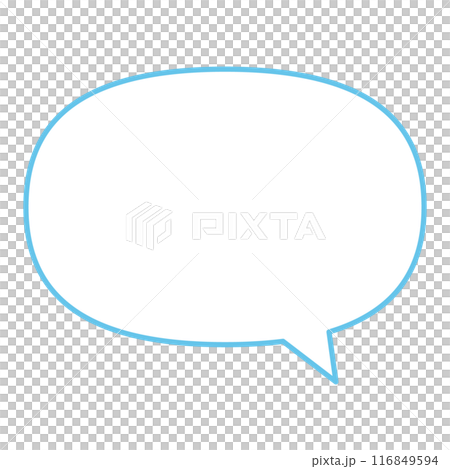 シンプルで使いやすいふきだし 116849594