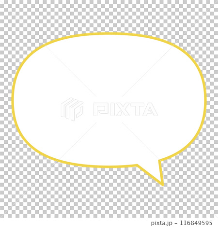 シンプルで使いやすいふきだし 116849595