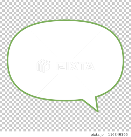 シンプルで使いやすいふきだし 116849596