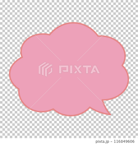 A simple and easy-to-use cloud speech bubble A simple and easy-to-use cloud speech bubble 116849606