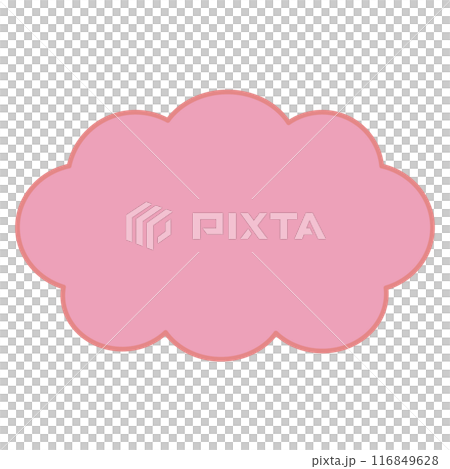 A simple and easy-to-use cloud speech bubble 116849628