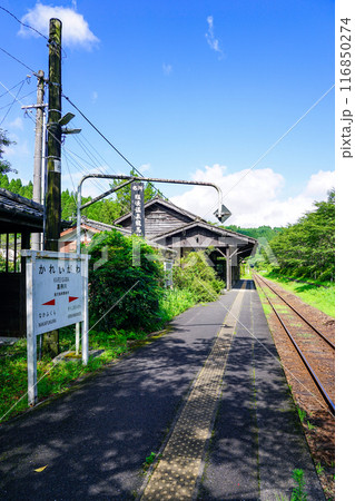 鹿児島県内最古の駅舎が遺る 肥薩線の嘉例川駅(鹿児島県霧島市) 鹿児島県内最古の駅舎が遺る 肥薩線の嘉例川駅(鹿児島県霧島市) 116850274