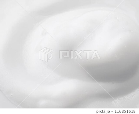 白い泡のテクスチャー コスメ化粧品撮影素材 白い泡のテクスチャー コスメ化粧品撮影素材 116851619