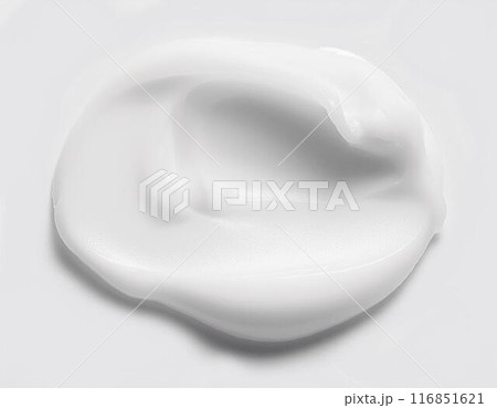 白い泡のテクスチャー　コスメ化粧品撮影素材 116851621