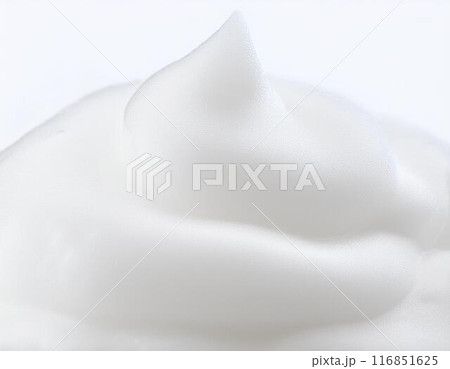 白い泡のテクスチャー　コスメ化粧品撮影素材 116851625