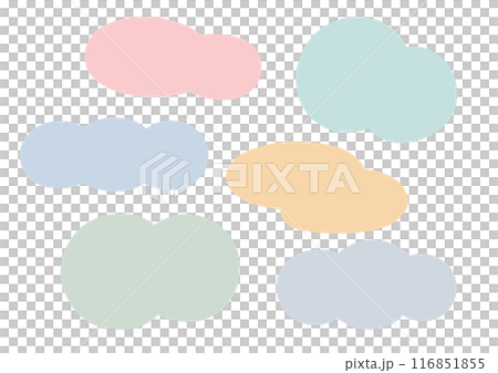 Simple cloud-shaped frame set Simple cloud-shaped frame set 116851855
