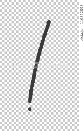 ラフな手書きの黒い感嘆符・びっくりマーク - 注意・驚き・イメージ素材 ラフな手書きの黒い感嘆符・びっくりマーク - 注意・驚き・イメージ素材 116852098