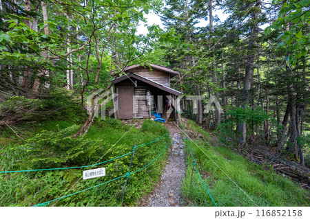 仙丈ヶ岳から仙丈小屋、薮沢小屋方面の登山道 116852158