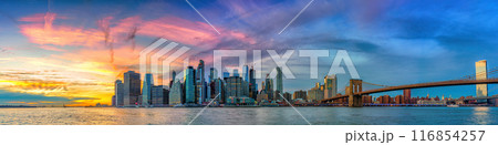 View on Manhattan at sunset View on Manhattan at sunset 116854257