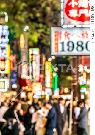 【神奈川県】賑わう夜の横浜中華街 【神奈川県】賑わう夜の横浜中華街 116856690