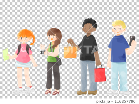 Pop foreigners and other tourists 116857790