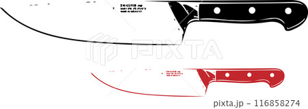 knife vector art in white isolated background 116858274