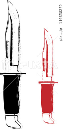 knife vector art in white isolated background 116858279