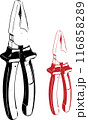 Pliers tool vector art in white isolated background 116858289