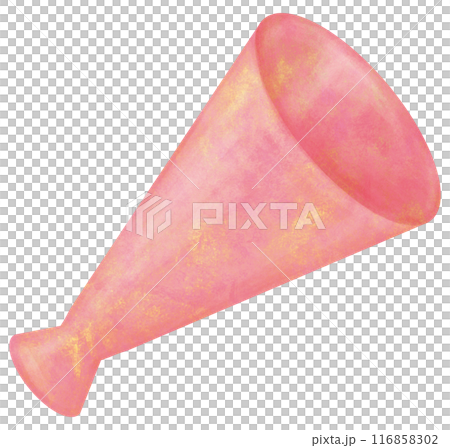 簡單的擴音器圖粉紅色 116858302