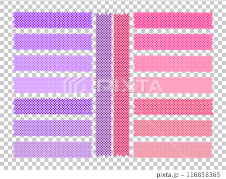 Masking tape, polka dot pattern, purple and pink 116858365