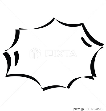Text bubbles, black outline for cartoon, comic, marketing, communications, sticker, decoration, social media, print, template, manga, messages, card, chat, png, transparent background 116858515