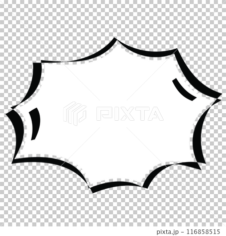 Text bubbles, black outline for cartoon, comic, marketing, communications, sticker, decoration, social media, print, template, manga, messages, card, chat, png, transparent background 116858515