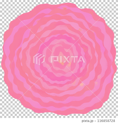 お花紙 ペーパーフラワー ピンク色 116858728