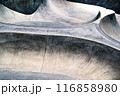 asphalt skateboarding track surface 116858980