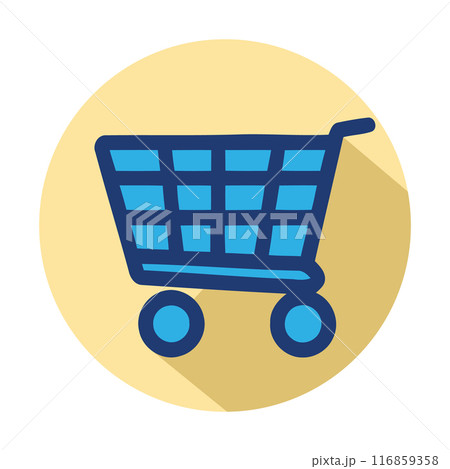 Shopping cart icon. Shopping cart icon. 116859358