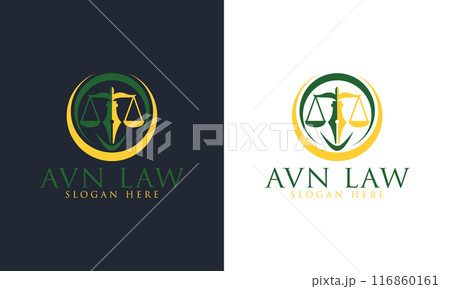 Law logo. Lawyer logo. attorney logo	 116860161