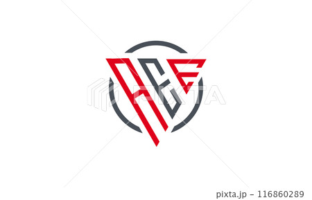 Initial Letter AEE triangle monogram modern logo Initial Letter AEE triangle monogram modern logo 116860289