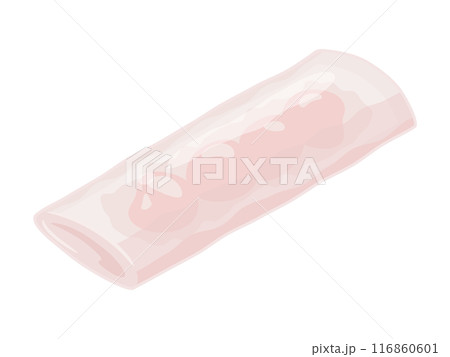 米粉の海老が入った蒸し春巻きのイラスト 116860601