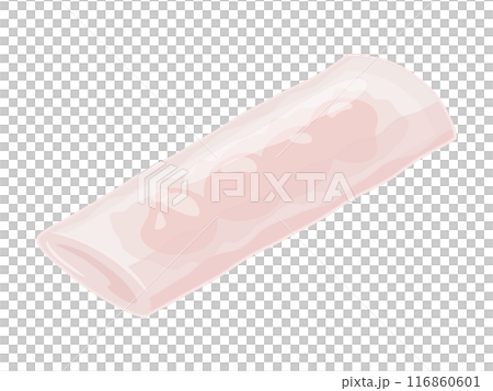 米粉の海老が入った蒸し春巻きのイラスト 116860601