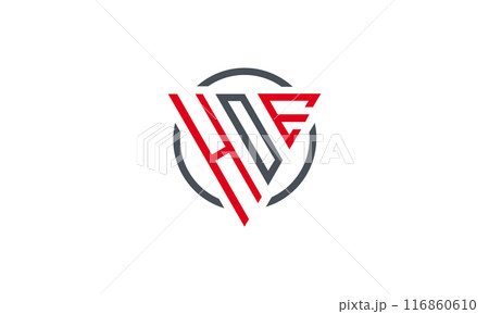 HDE triangle modern logo 116860610