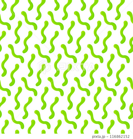 gummy worm sweet halloween green pattern textile 116862152