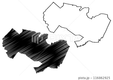 Utrechtse Heuvelrug municipality (Kingdom of the Netherlands, Holland, Utrecht province) map vector illustration, scribble sketch map Utrechtse Heuvelrug municipality (Kingdom of the Netherlands, Holland, Utrecht province) map vector illustration, scribble sketch map 116862925
