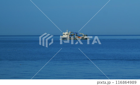 Typical Fishing Boat. The Concept Of Fisheries, Industry And Shipping, Poaching. Still. 116864989