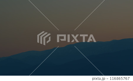 Sunrise On Mountain Background. Sunrise Landscape With Mountain. Decorative. Sunrise On Mountain Background. Sunrise Landscape With Mountain. Decorative. 116865767