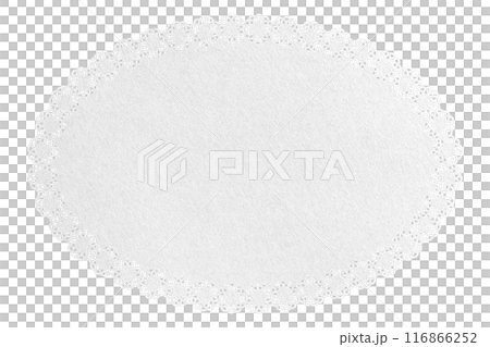 Oval lace background/paper napkin realistic Oval lace background/paper napkin realistic 116866252