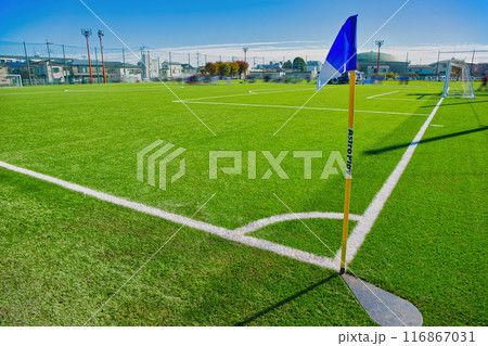 整備されたサッカー場のサッカーグラウンド サッカー場 サッカーグラウンド サッカー 新緑 整備されたサッカー場のサッカーグラウンド サッカー場 サッカーグラウンド サッカー 新緑 116867031