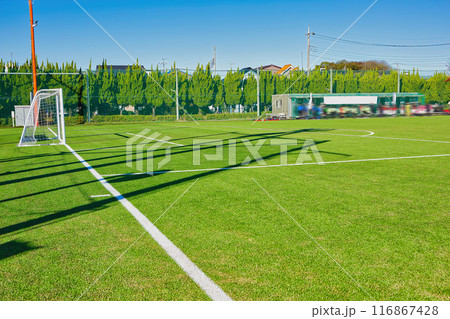 整備されたサッカー場 サッカーグラウンド サッカー場 サッカーグラウンド サッカー 新緑 整備されたサッカー場 サッカーグラウンド サッカー場 サッカーグラウンド サッカー 新緑 116867428