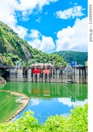 夏の日向神ダム 福岡県八女市 夏の日向神ダム 福岡県八女市 116869004
