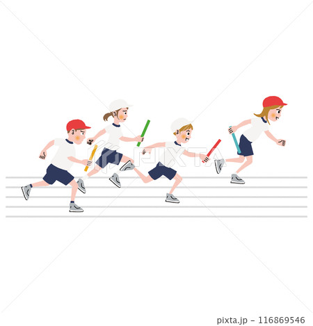 運動会_リレー_小学生_2 運動会_リレー_小学生_2 116869546