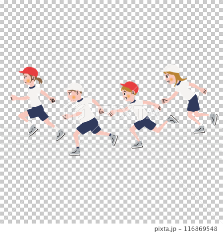 運動會_競走_小學生 116869548