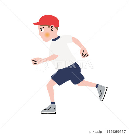 小学生_走る_男の子2 小学生_走る_男の子2 116869657