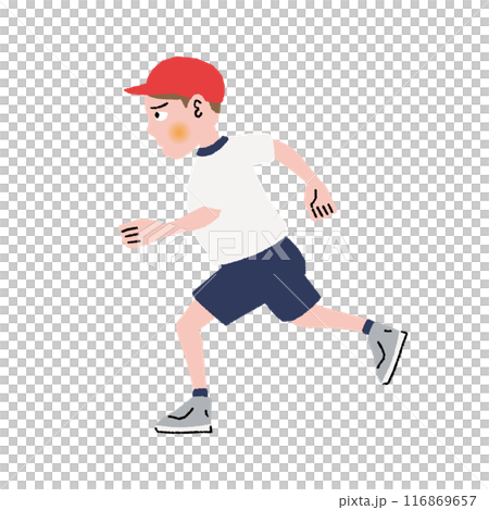 小学生_走る_男の子2 小学生_走る_男の子2 116869657